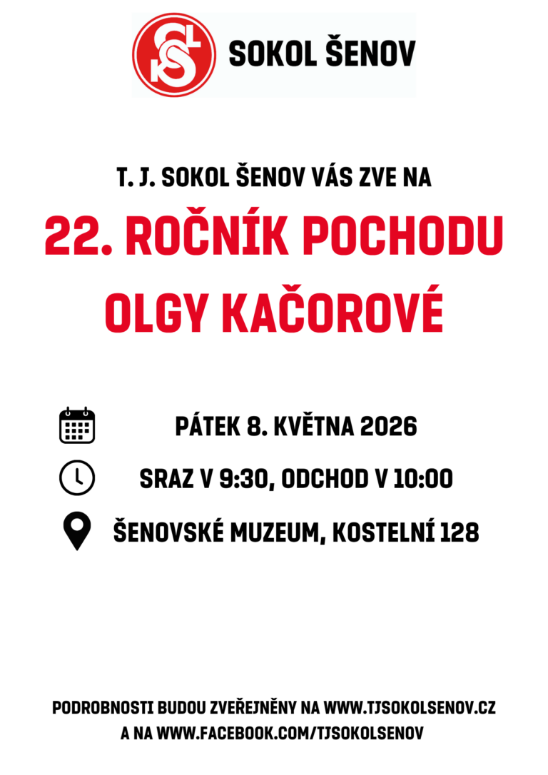 Pozvánka na Pochod Olgy Kačorové